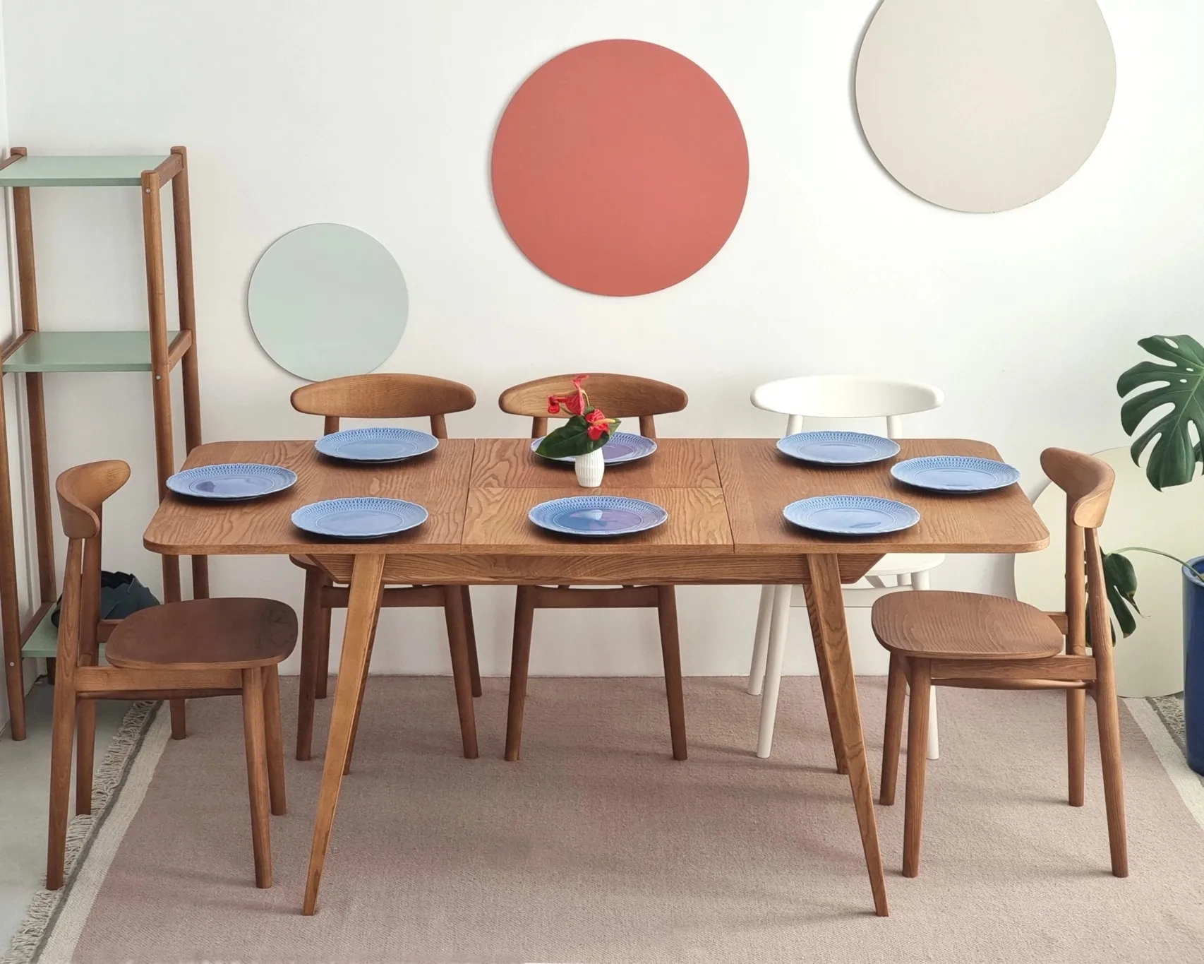 Rozkładany stół jadalniany Envelope BOLD 120x80cm Czarny Jesion