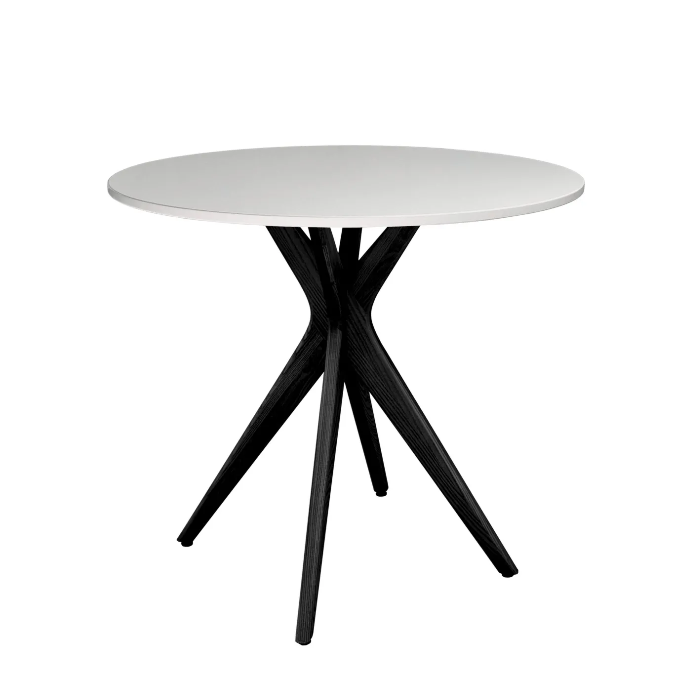 Okrągły Stół Jadalniany JUBI śr. 70cm Jasnoszary | Nogi Czarne