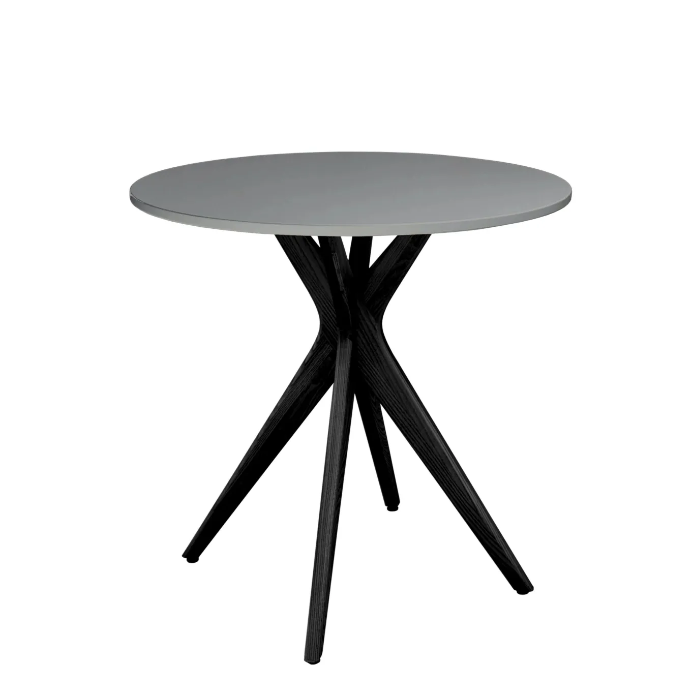 Okrągły Stół Jadalniany JUBI śr. 60cm Ciemnoszary | Nogi Czarne