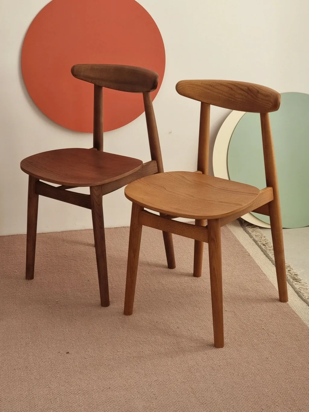 Drewniane krzesło do jadalni Biju Jesion | bejca dąb