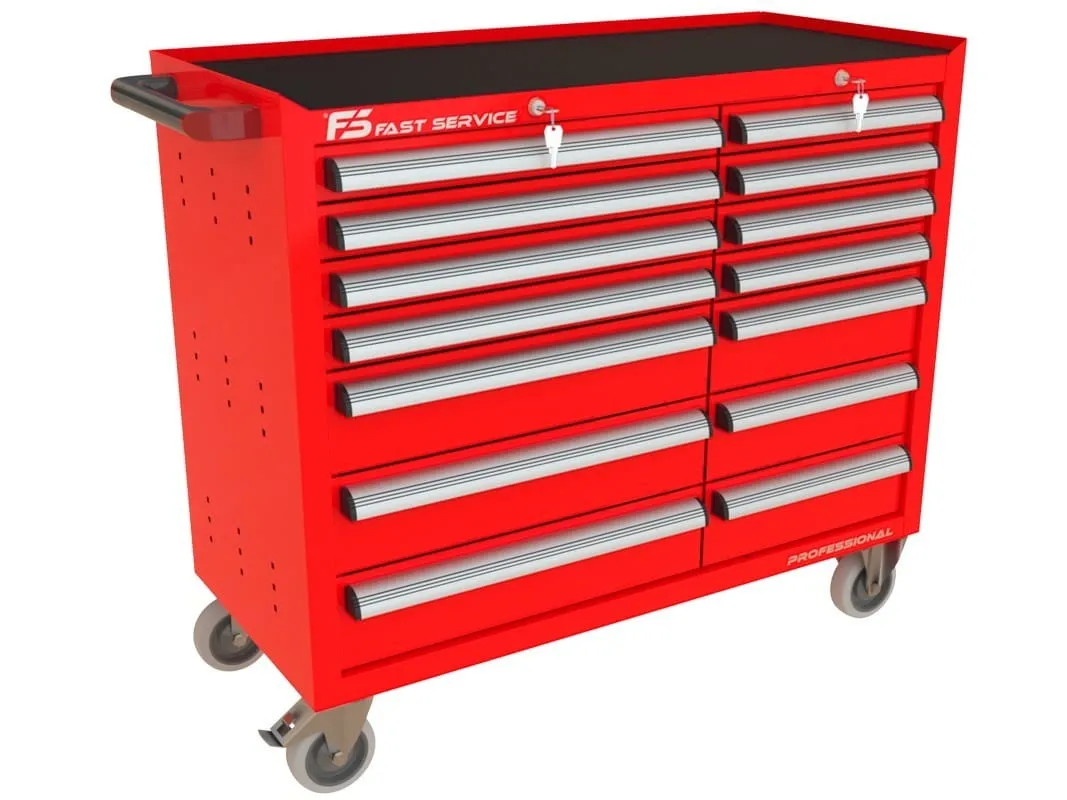 Wózek warsztatowy TRUCK z 14 szufladami PT-213-13