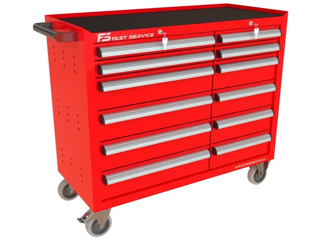 Wózek warsztatowy TRUCK z 12 szufladami PT-214-14