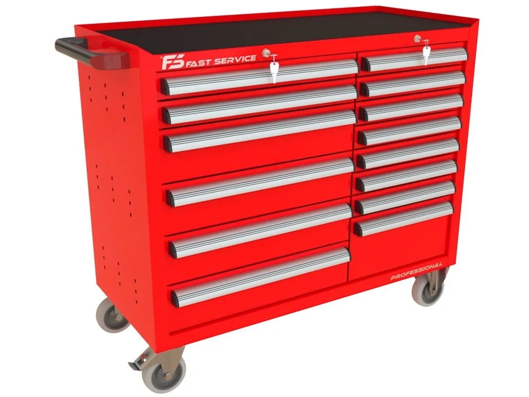 Wózek warsztatowy TRUCK z 14 szufladami PT-214-16