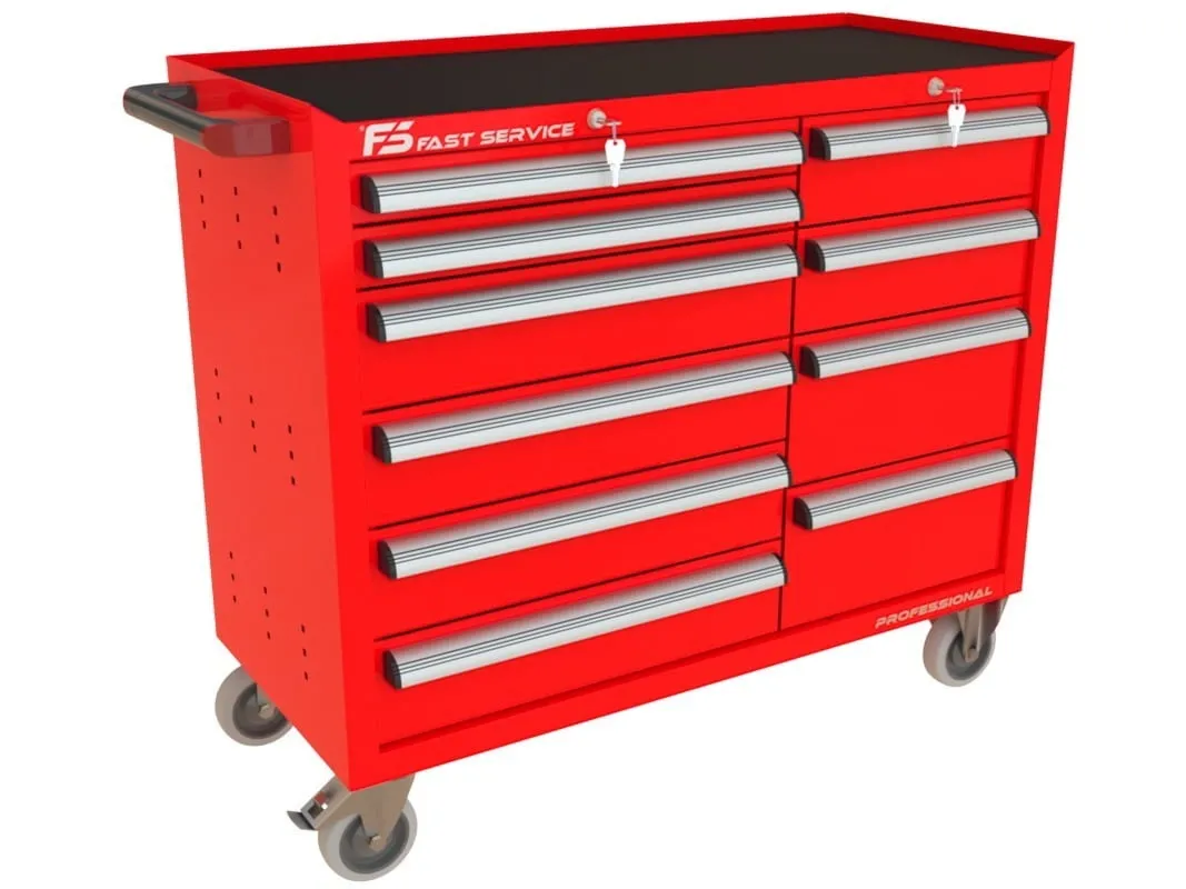 Wózek warsztatowy TRUCK z 10 szufladami PT-214-23