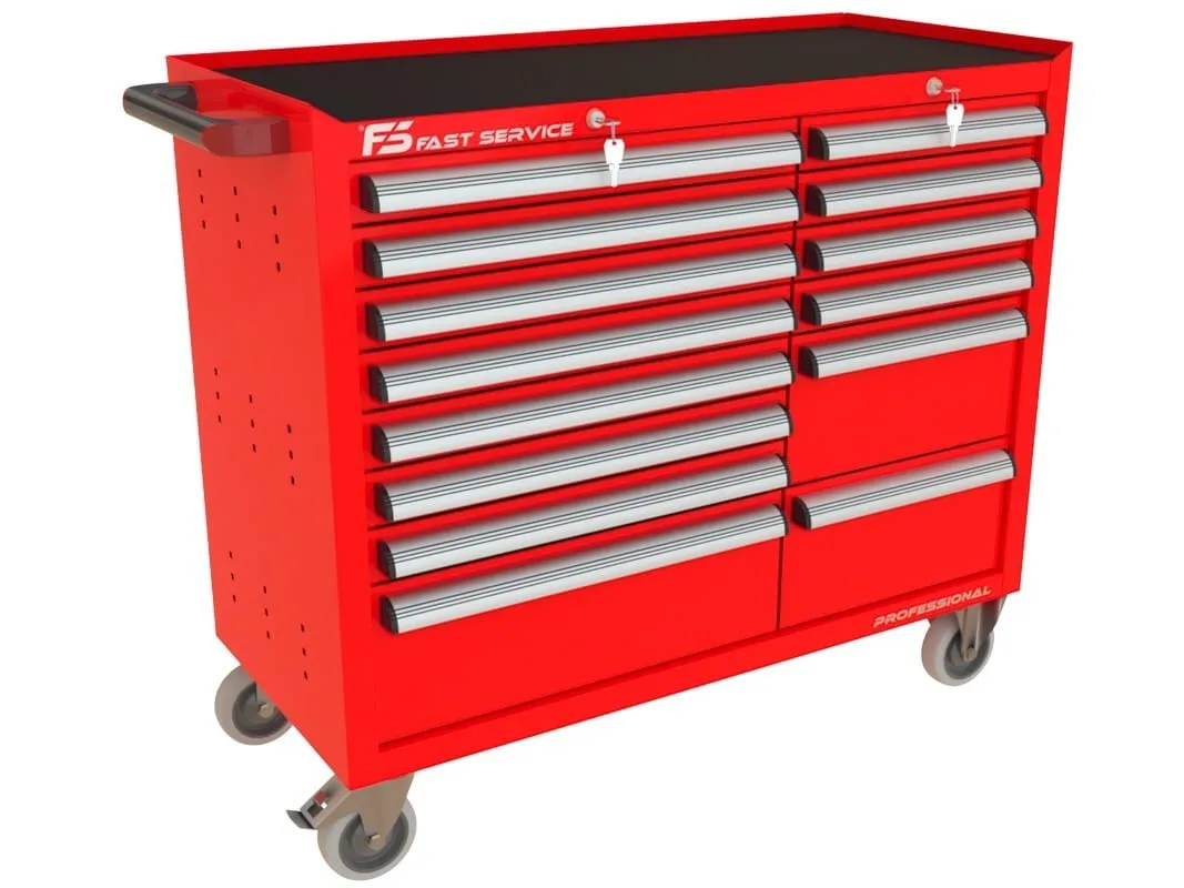 Wózek warsztatowy TRUCK z 14 szufladami PT-216-17