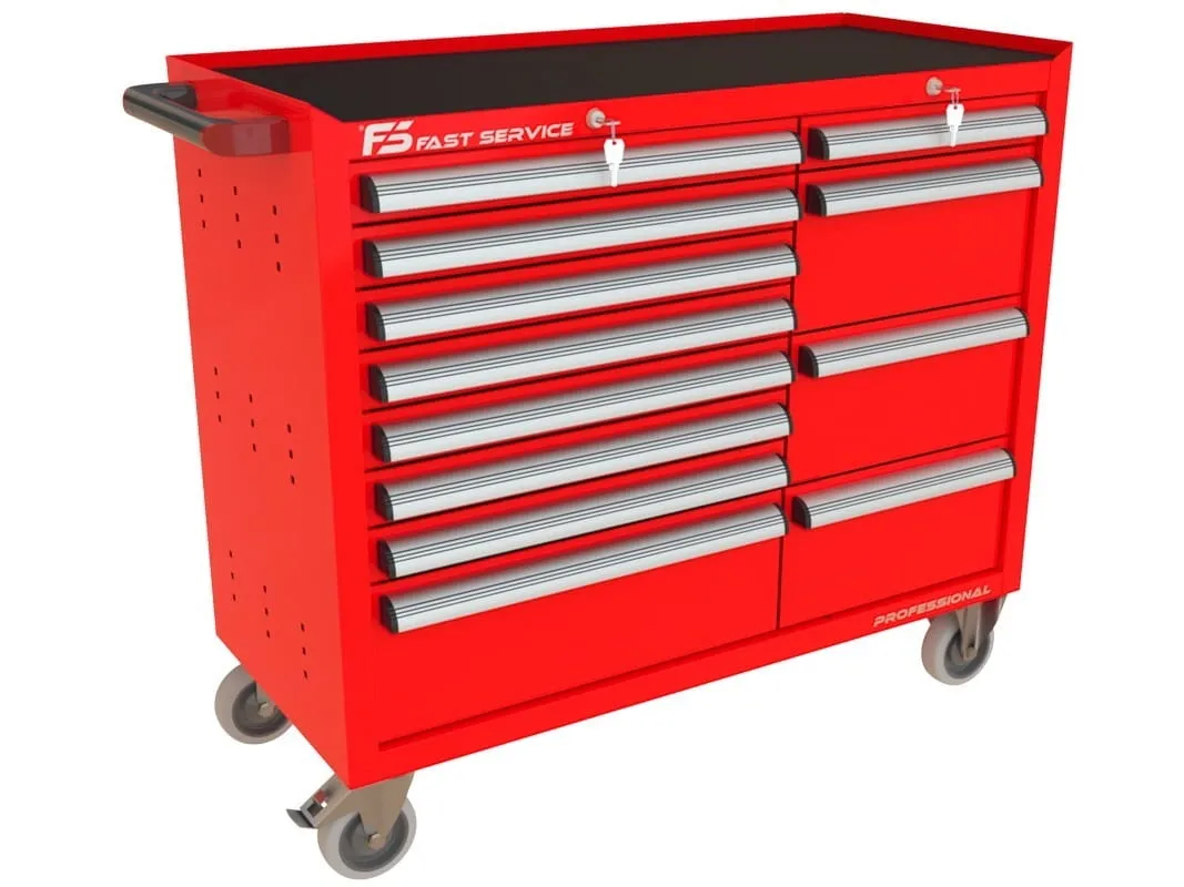 Wózek warsztatowy TRUCK z 12 szufladami PT-216-18