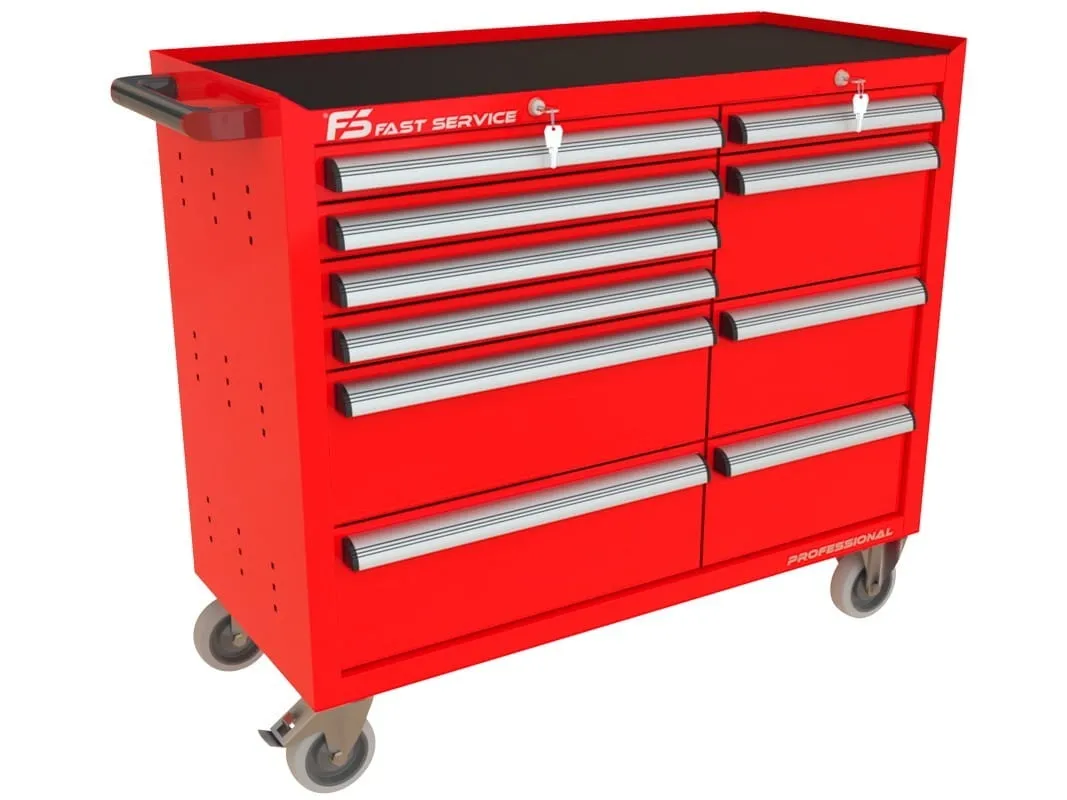 Wózek warsztatowy TRUCK z 10 szufladami PT-217-18