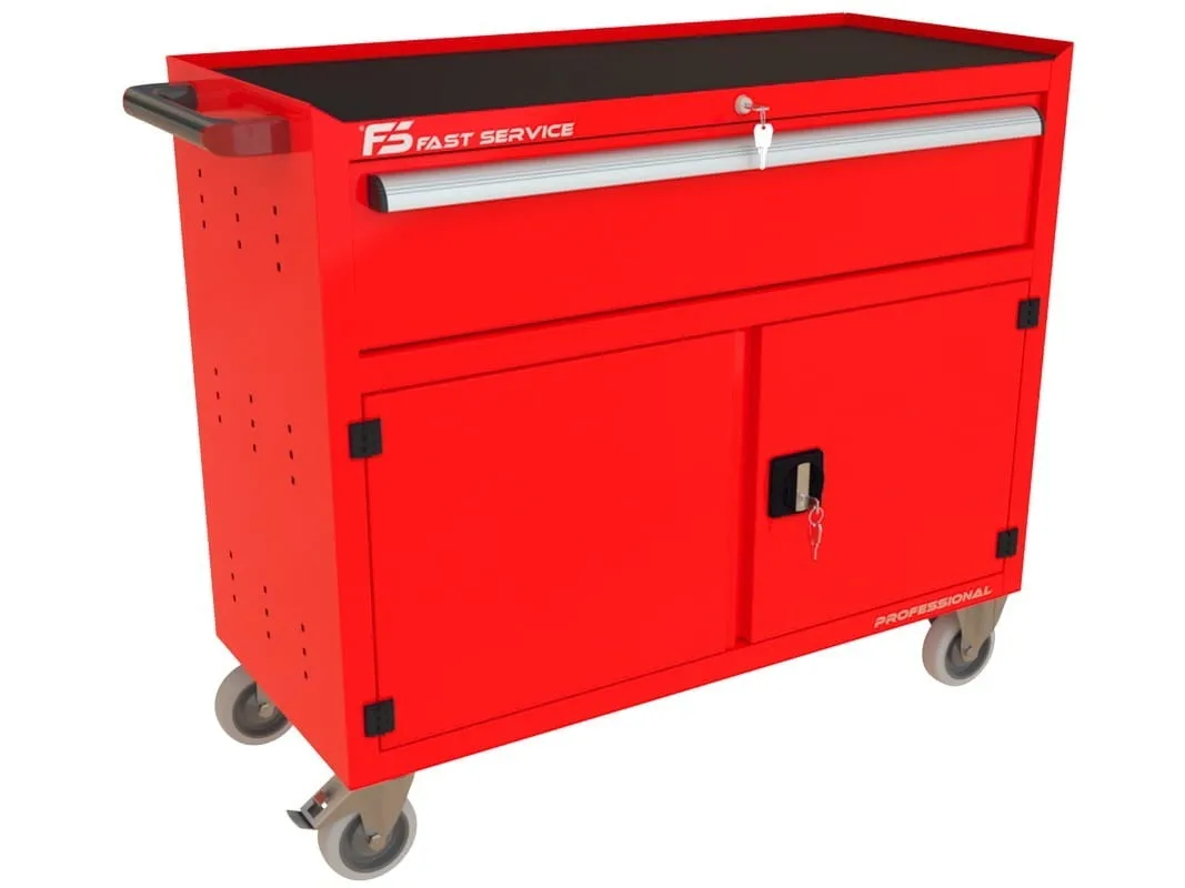 Wózek warsztatowy TRUCK z szufladą i drzwiami PT-232