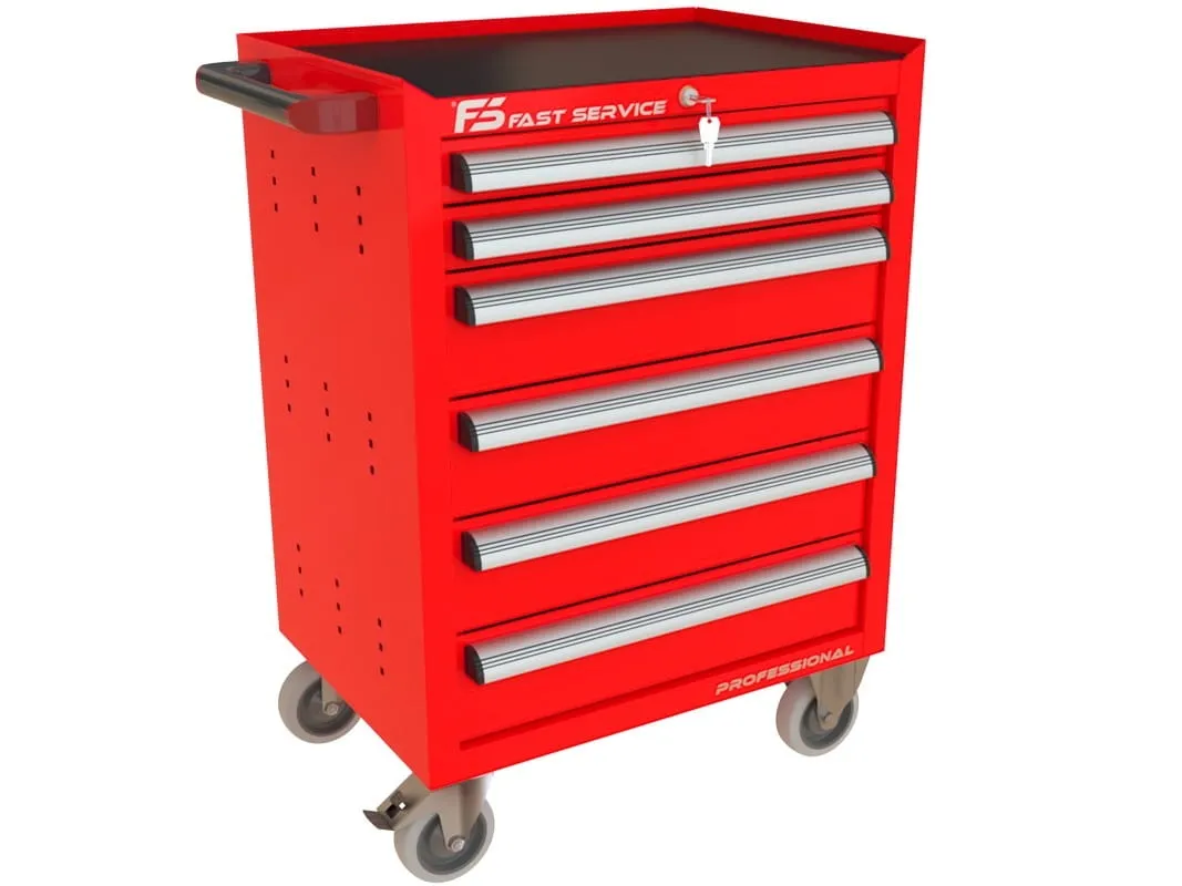 Wózek narzędziowy z 6 szufladami P-214