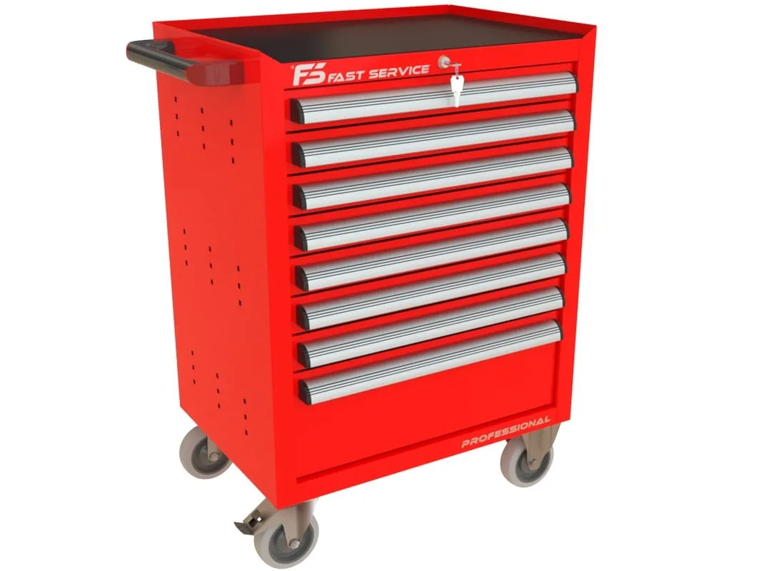 Wózek narzędziowy z 8 szufladami P-216