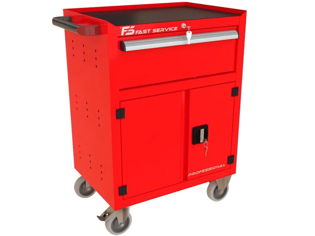 Wózek narzędziowy z szufladą i drzwiami P-232