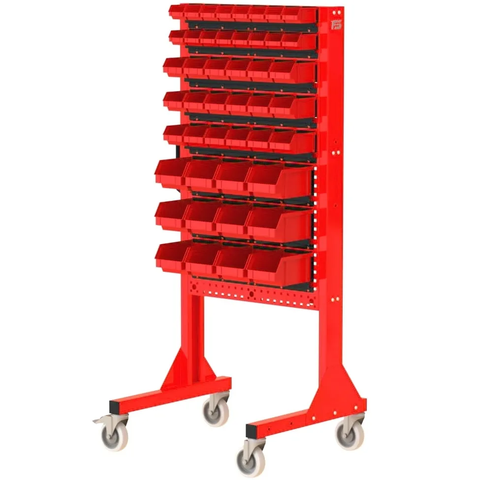 ST 70-12-P123 Stojak Narzędziowy w zestawie z listwami oraz pojemnikami