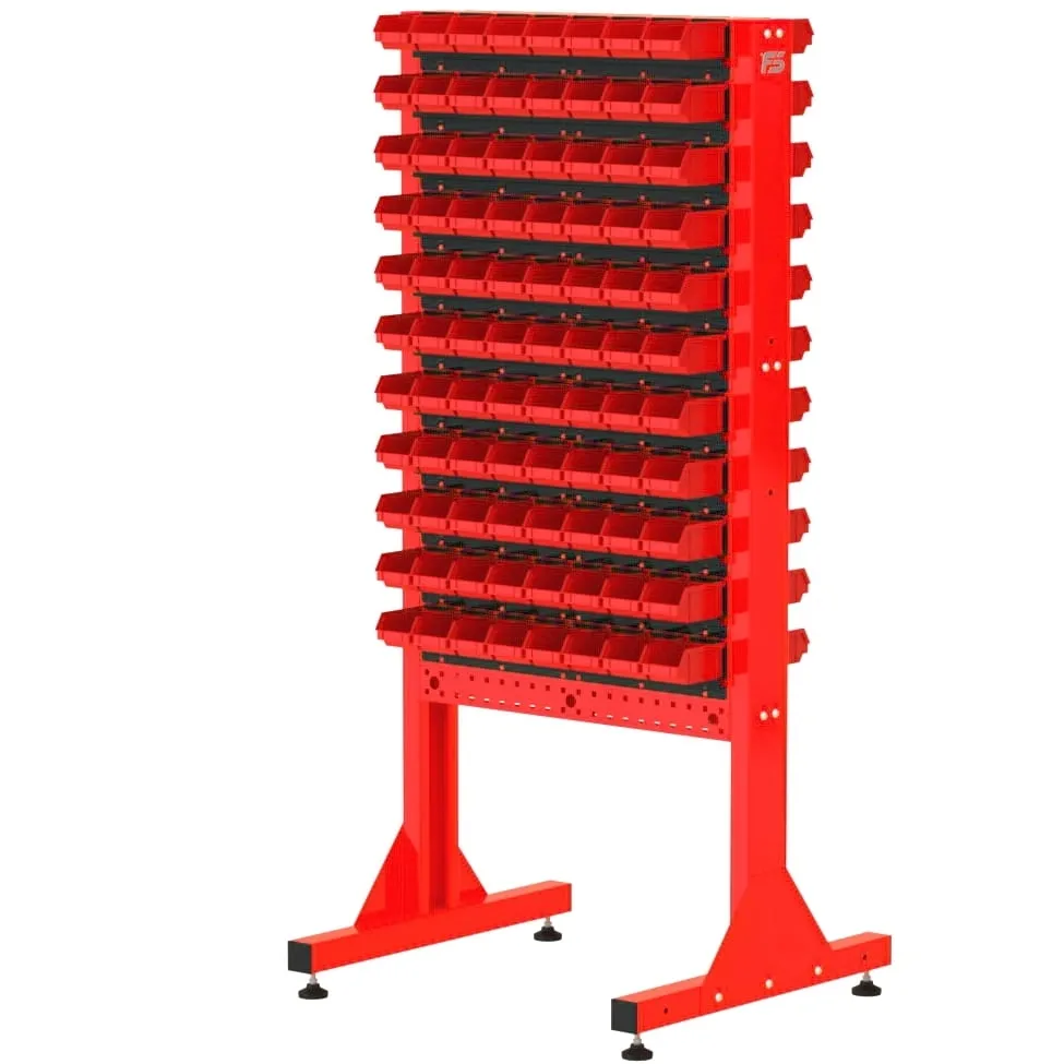 ST 70-24-P1 Stojak Narzędziowy w zestawie z listwami oraz pojemnikami