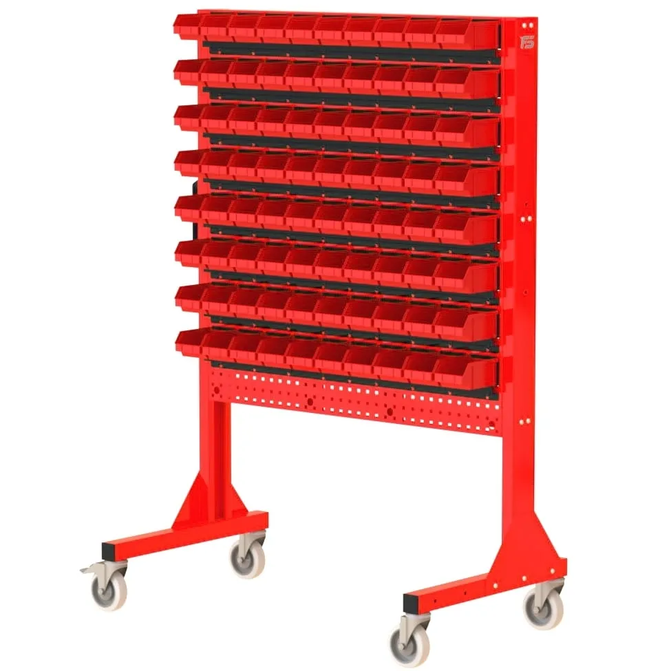 ST 110-12-P2 Stojak Narzędziowy w zestawie z listwami oraz pojemnikami