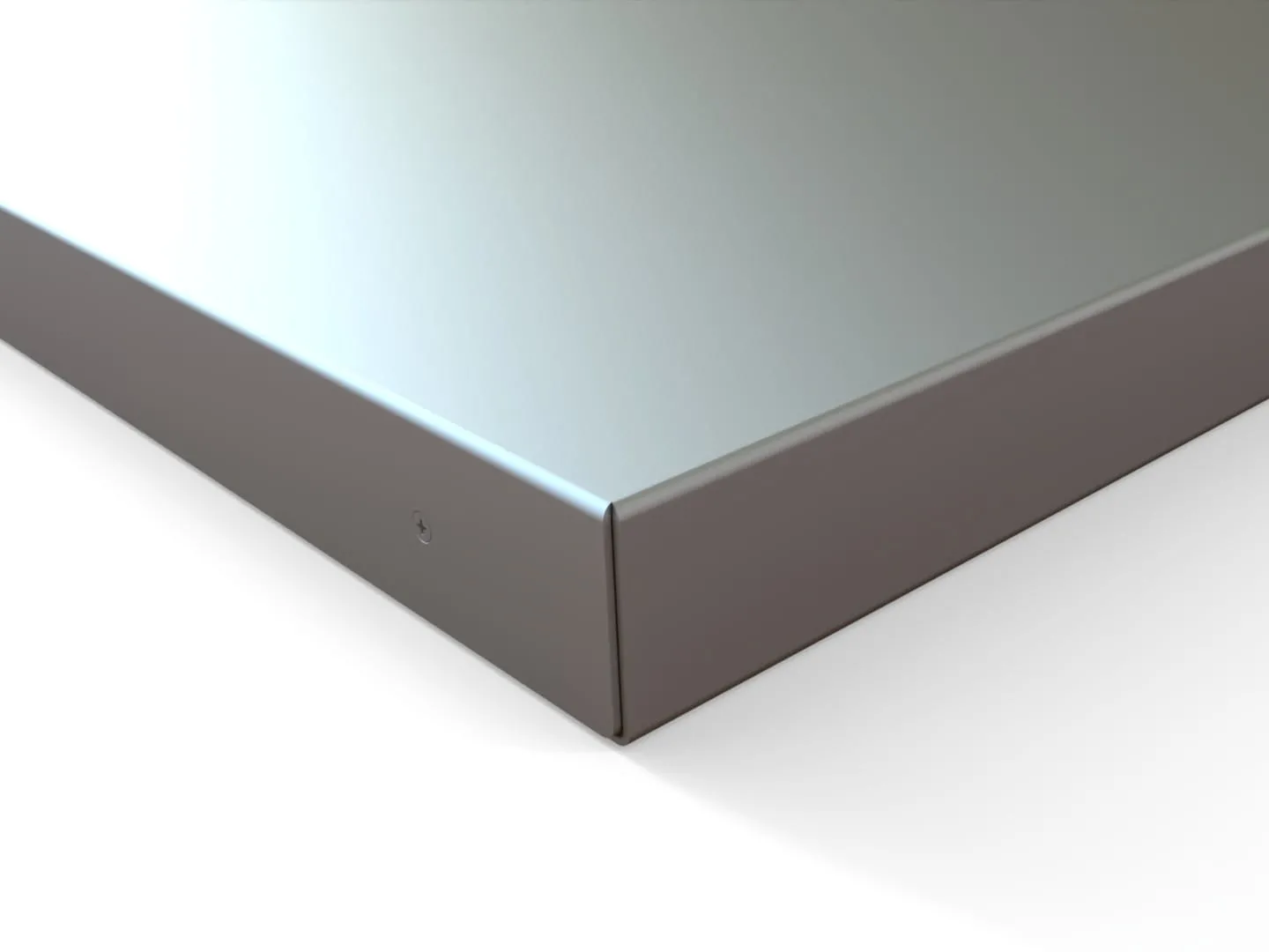 Blat sklejka 40mm wyłożony blachą nierdzewną AISI304 gr. 1,5 mm