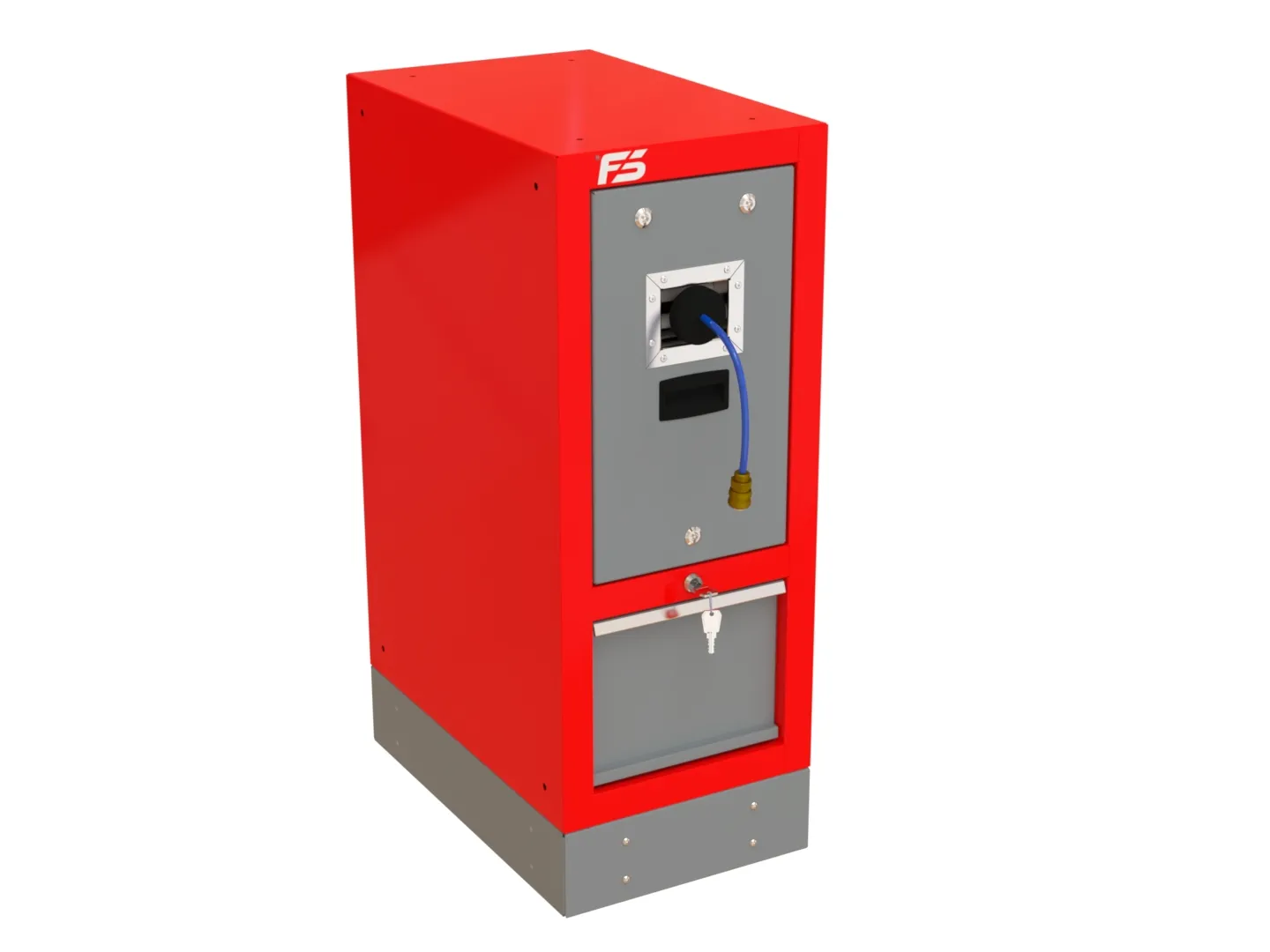 Szafka warsztatowa ze zwijaczem przewodu pneumatycznego T-65