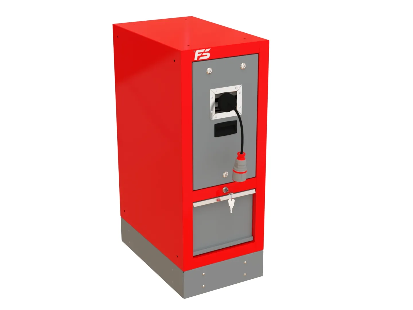 Szafka warsztatowa ze zwijaczem przewodu elektrycznego T-66