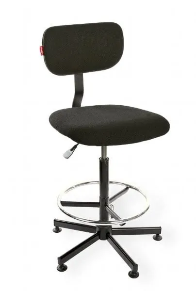 Krzesło laboratoryjne Black 01 H RING RKW-13