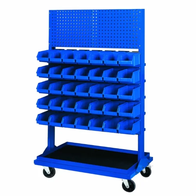 Stojak z kratownicą i 5 listwami na 35 pojemników P3 (jednostronny) P-5-01-02