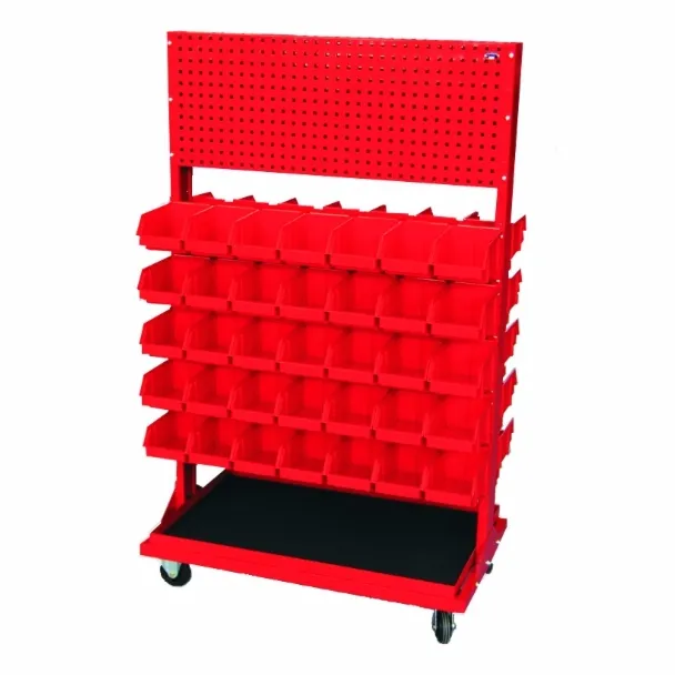 Stojak z kratownicą i 10 listwami na 70 pojemników P3 (dwustronny) P-5-02-02