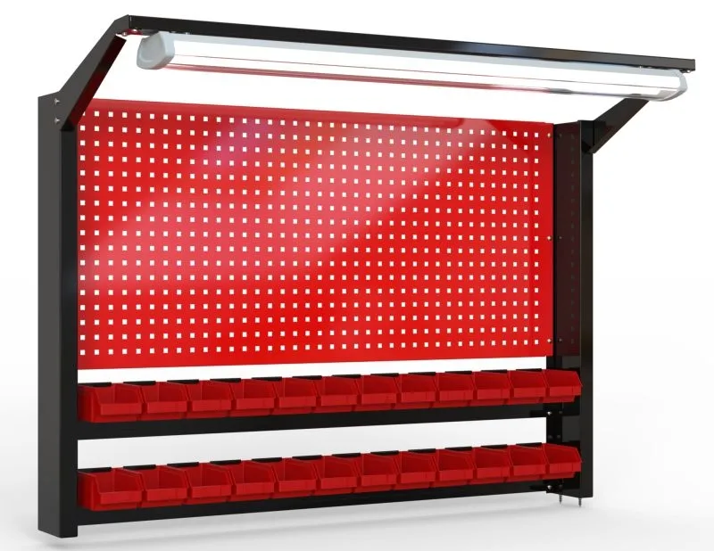 Tablica na narzędzia 920mm X 1350mm X 135mm z oświetleniem - POWYSTAWOWA