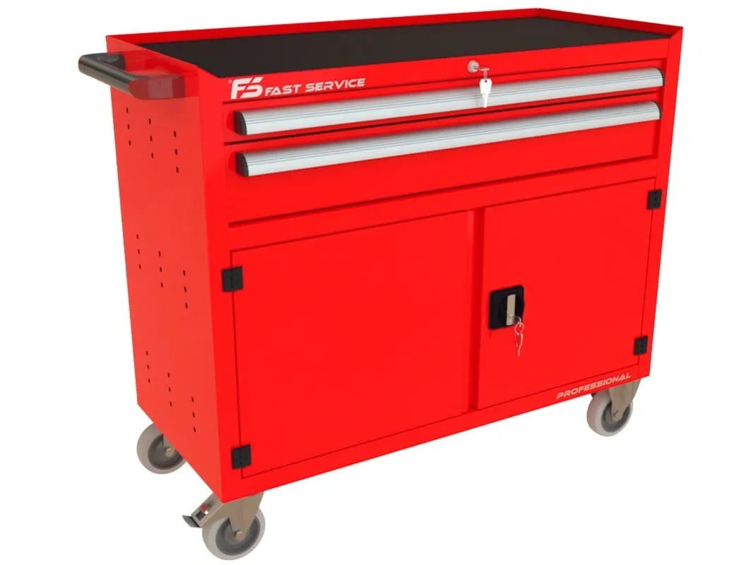 Wózek warsztatowy TRUCK z 2 szufladami i drzwiami PT-231