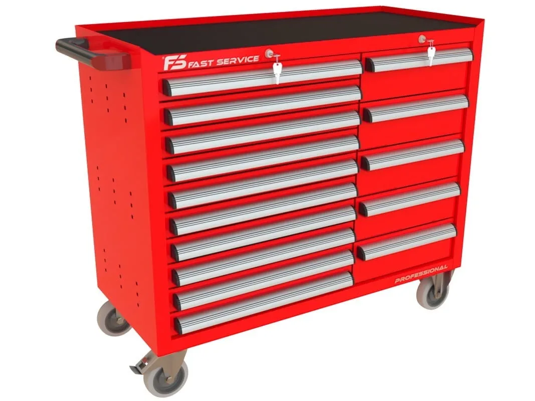 Wózek warsztatowy TRUCK z 15 szufladami PT-210-15