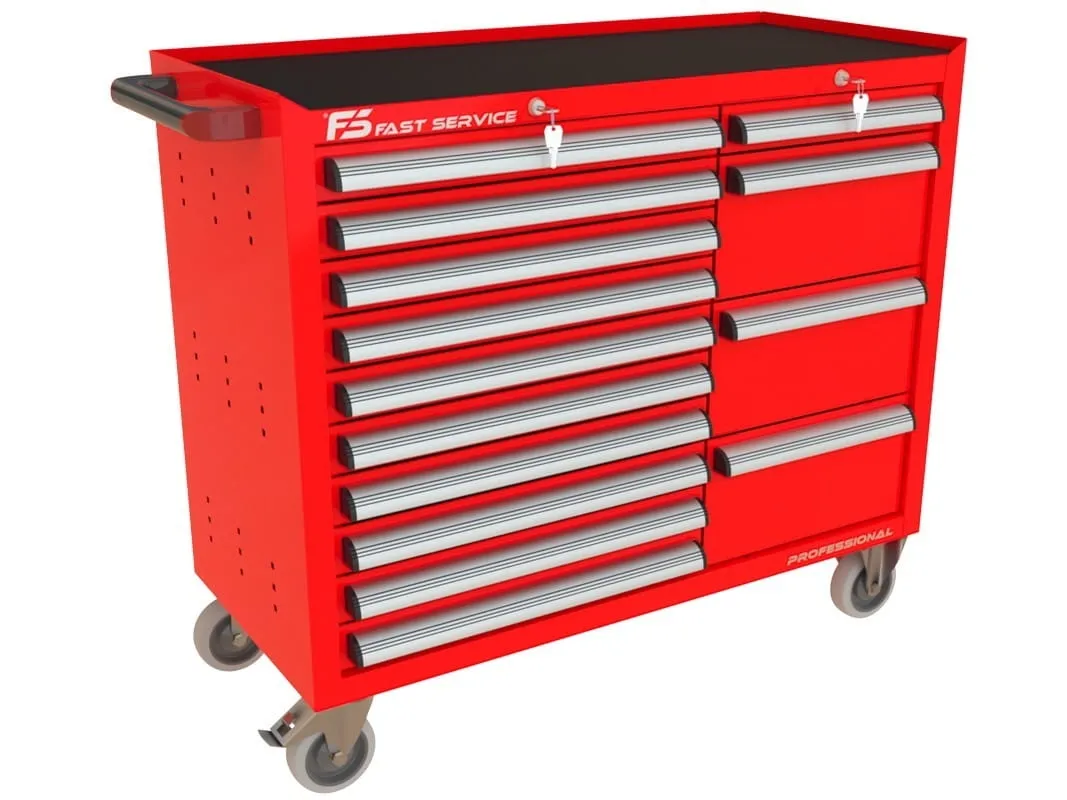 Wózek warsztatowy TRUCK z 14 szufladami PT-210-18