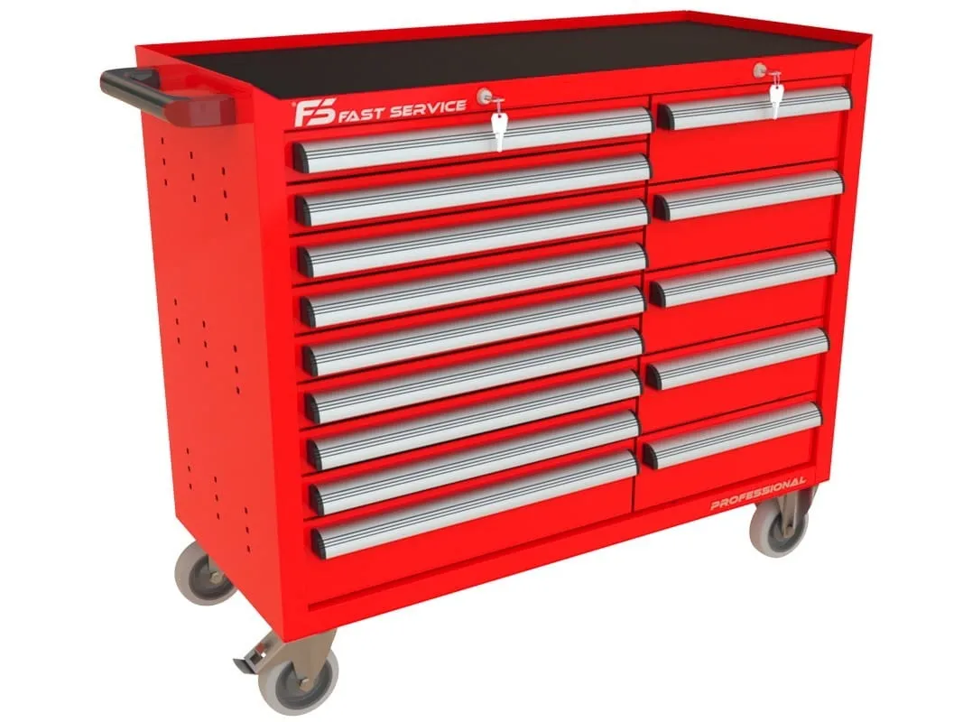 Wózek warsztatowy TRUCK z 14 szufladami PT-211-15