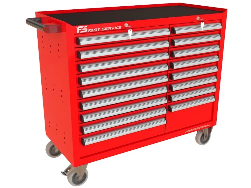 Wózek warsztatowy TRUCK z 17 szufladami PT-211-16