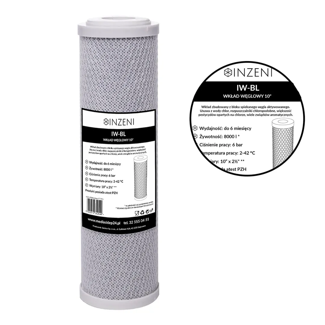 INZENI Wkład węglowy 10" IW-BL