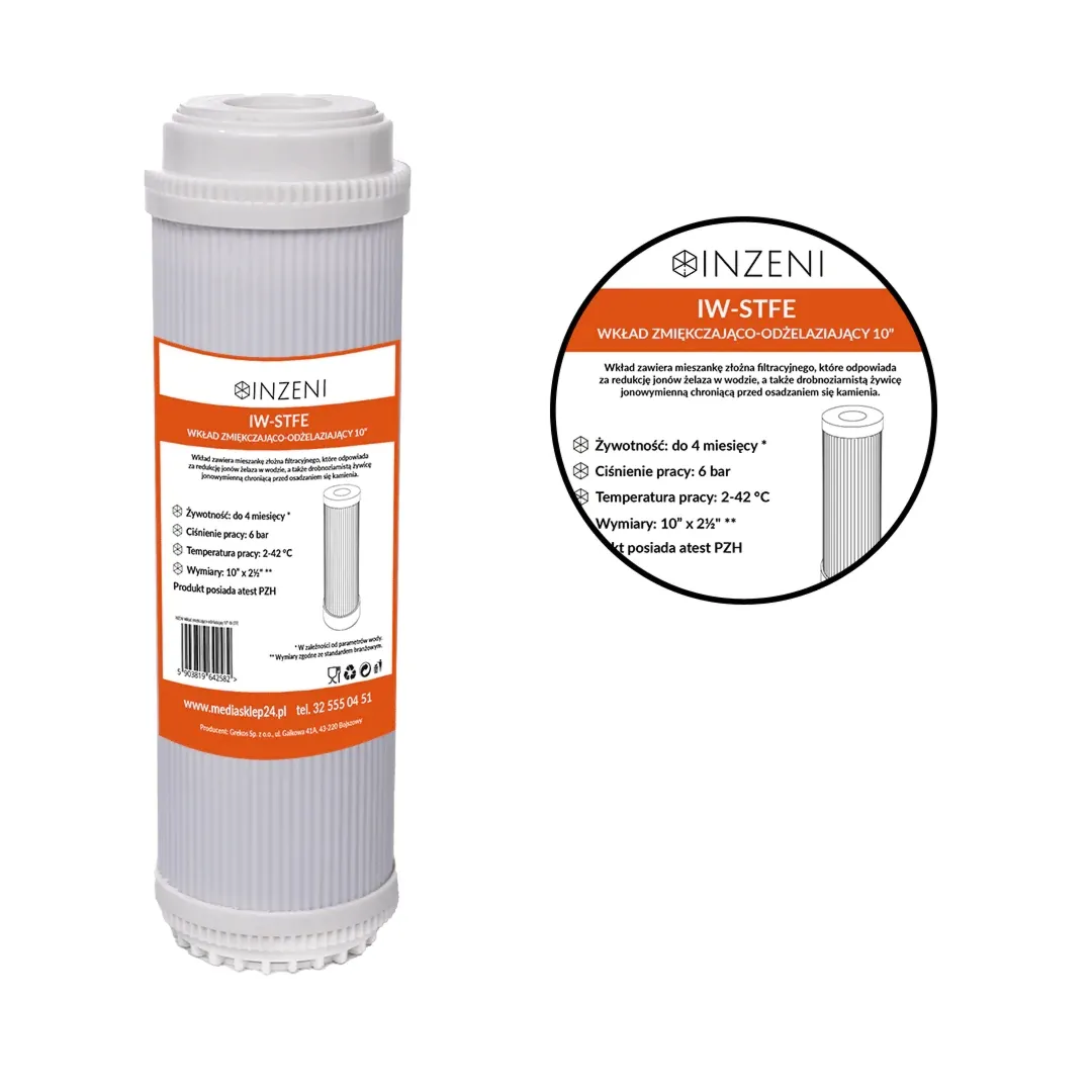 INZENI Wkł. zmiękczająco-odżelaziający 10" IW-STFE