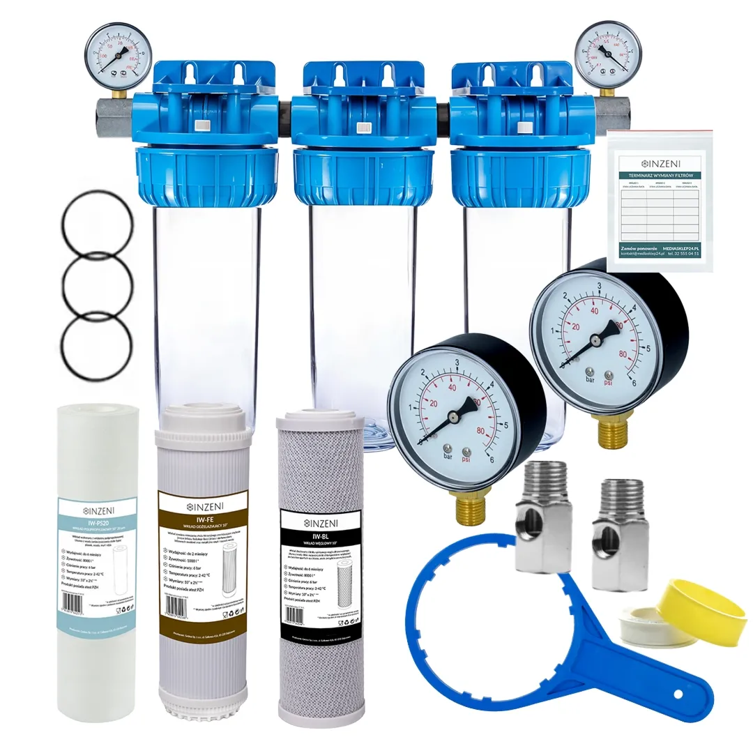 INZENI - Zestaw odżelaziający + manometr