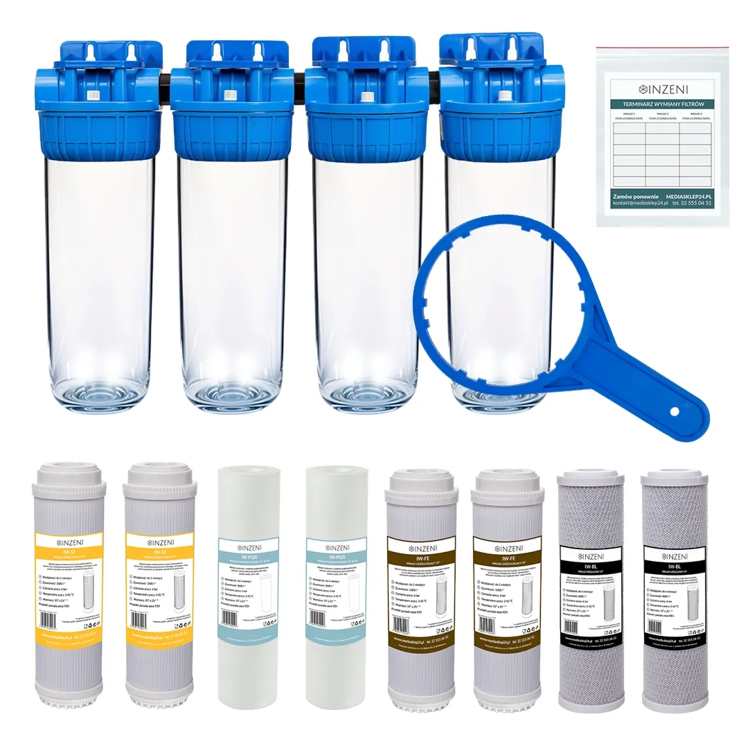 INZENI - Zestaw 4 stopniowy twarda woda - żelazo