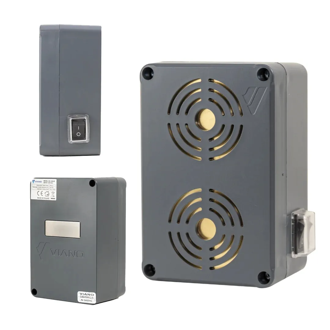 Odstraszacz na kuny, myszy szczury VIANO OB-02 Bateryjny IP65 4xLR6 2500m2