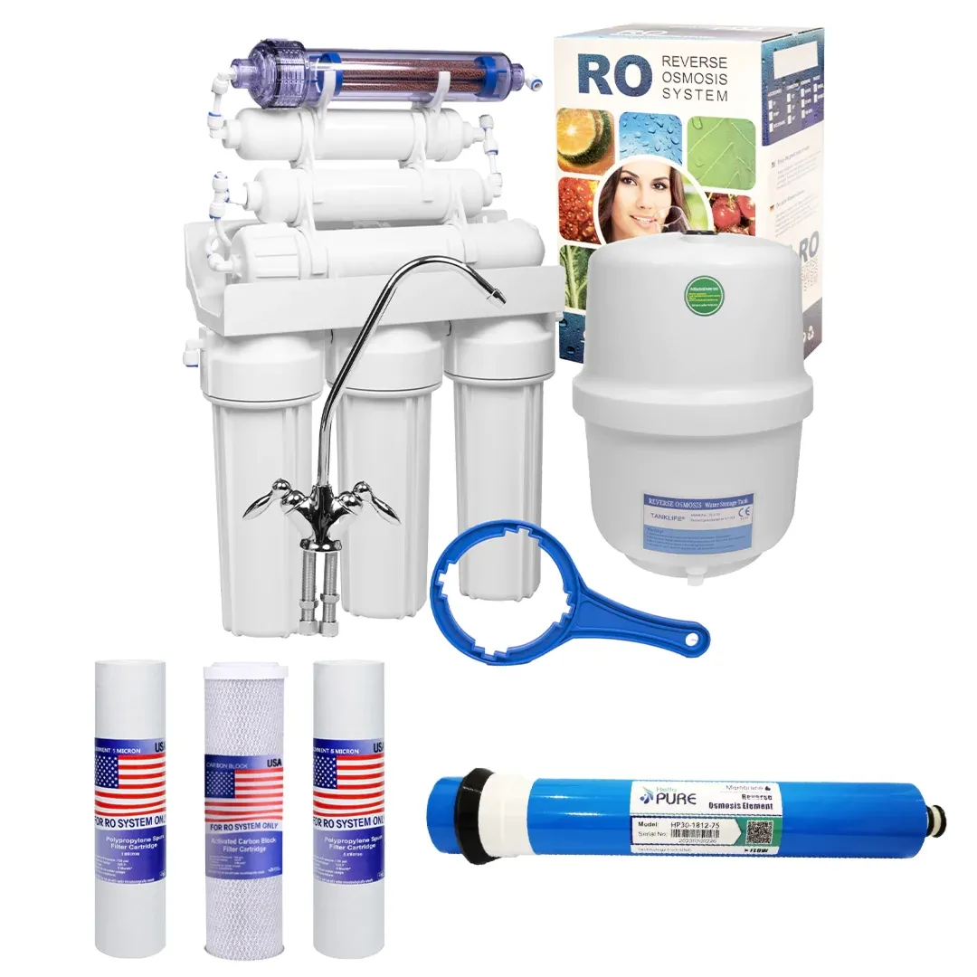 Filtr do wody RO7 odwrócona osmoza 75GPD z mineralizatorem i jonizacją