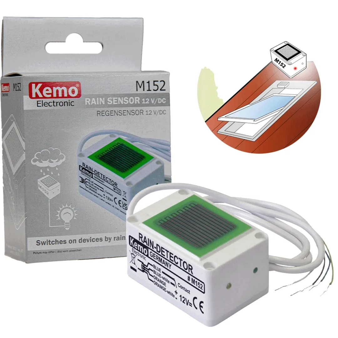 Czujnik deszczu lub śniegu Kemo M152 12 V/DC