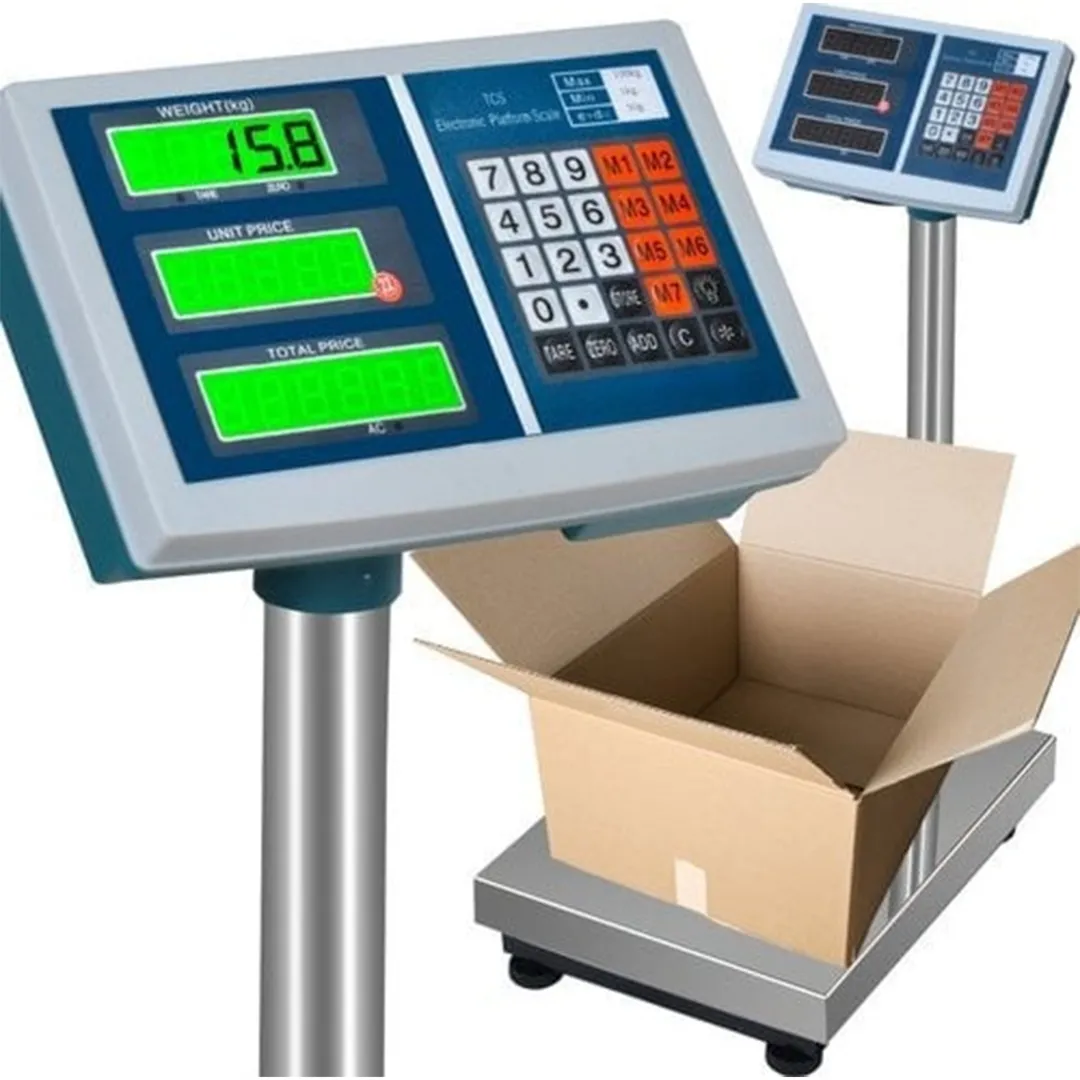 Waga magazynowa przemysłowa Malatec 100 kg dokładność 50g elektroniczna na prąd i akumulator