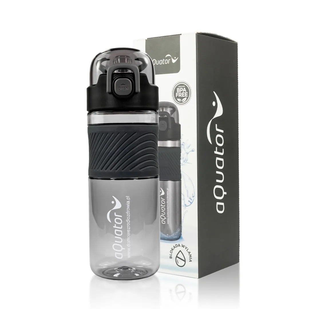Bidon aQuator 600ml czarny