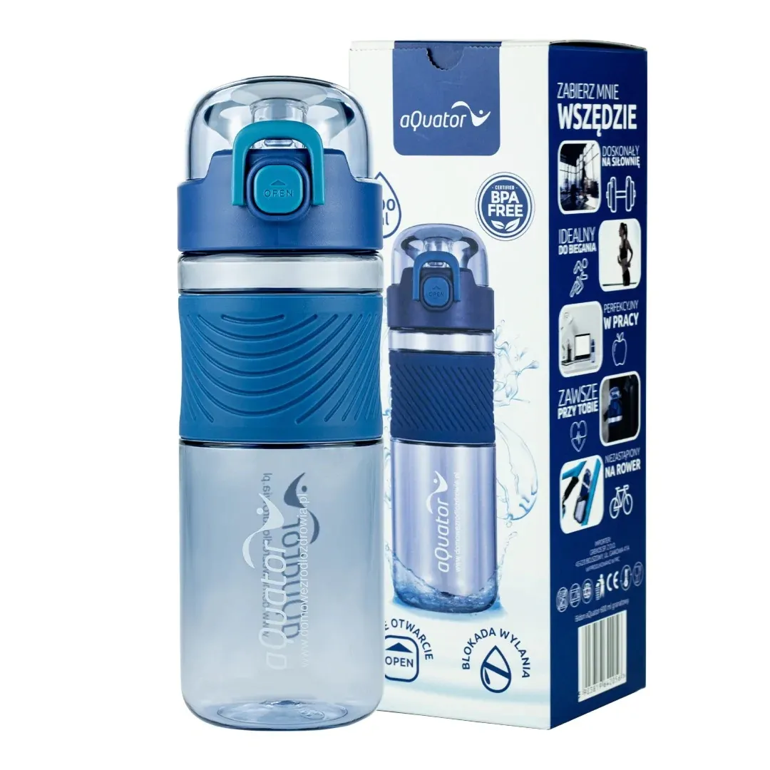 Bidon aQuator 600ml granatowy