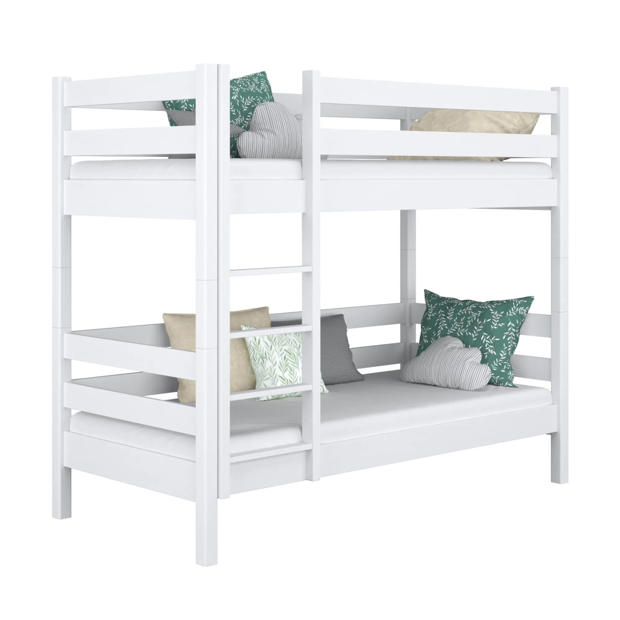 Drewniane łóżko piętrowe N01