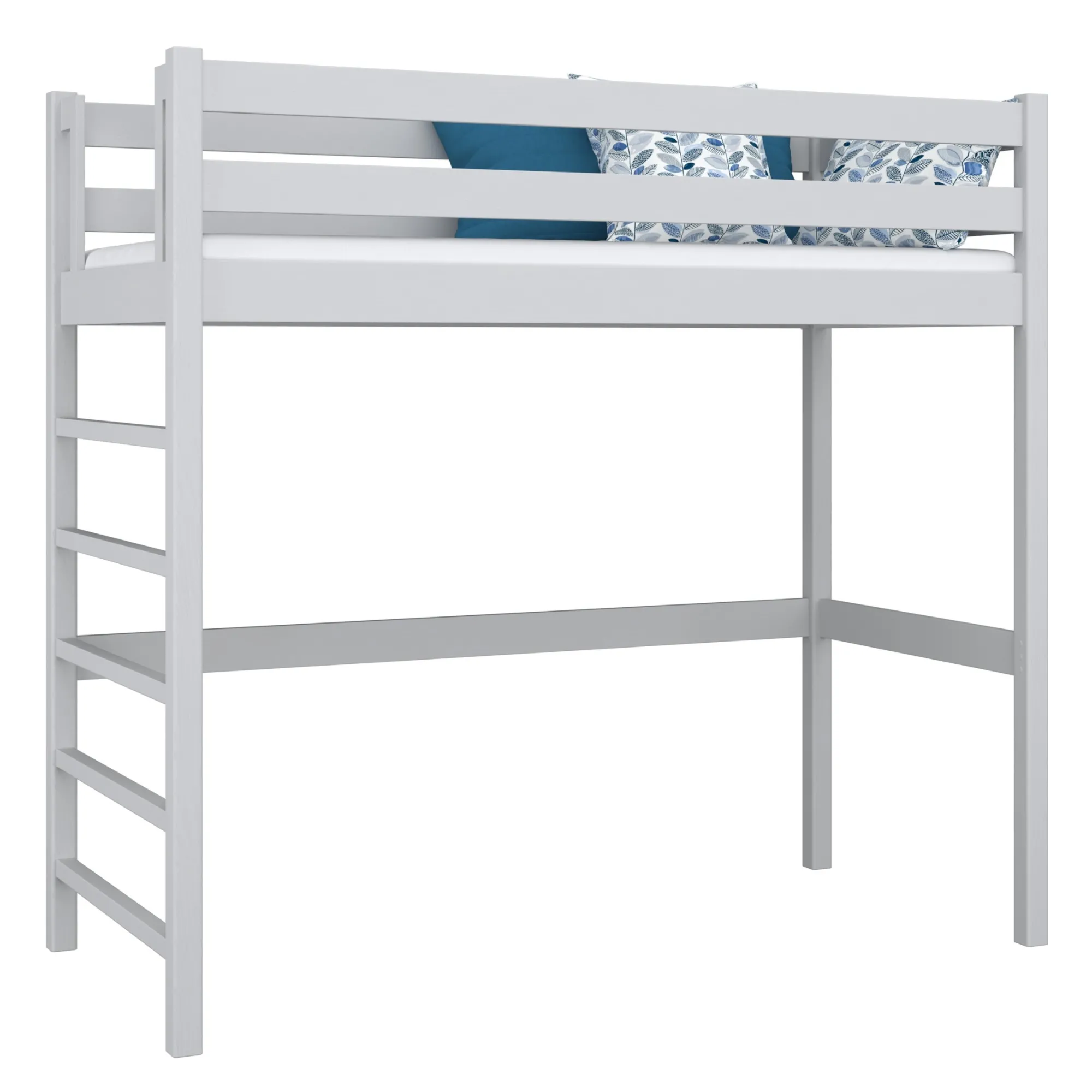 Drewniane łóżko na antresoli N01