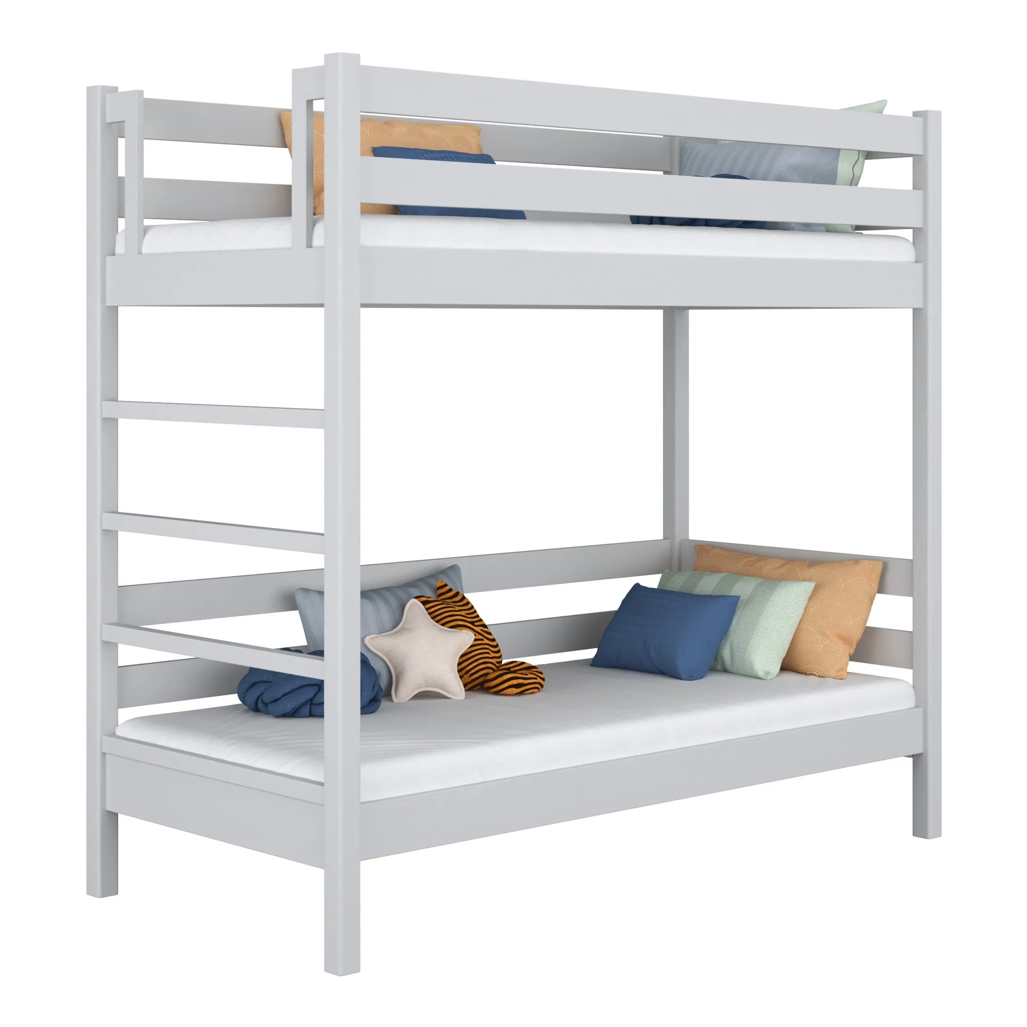 Drewniane łóżko piętrowe N03