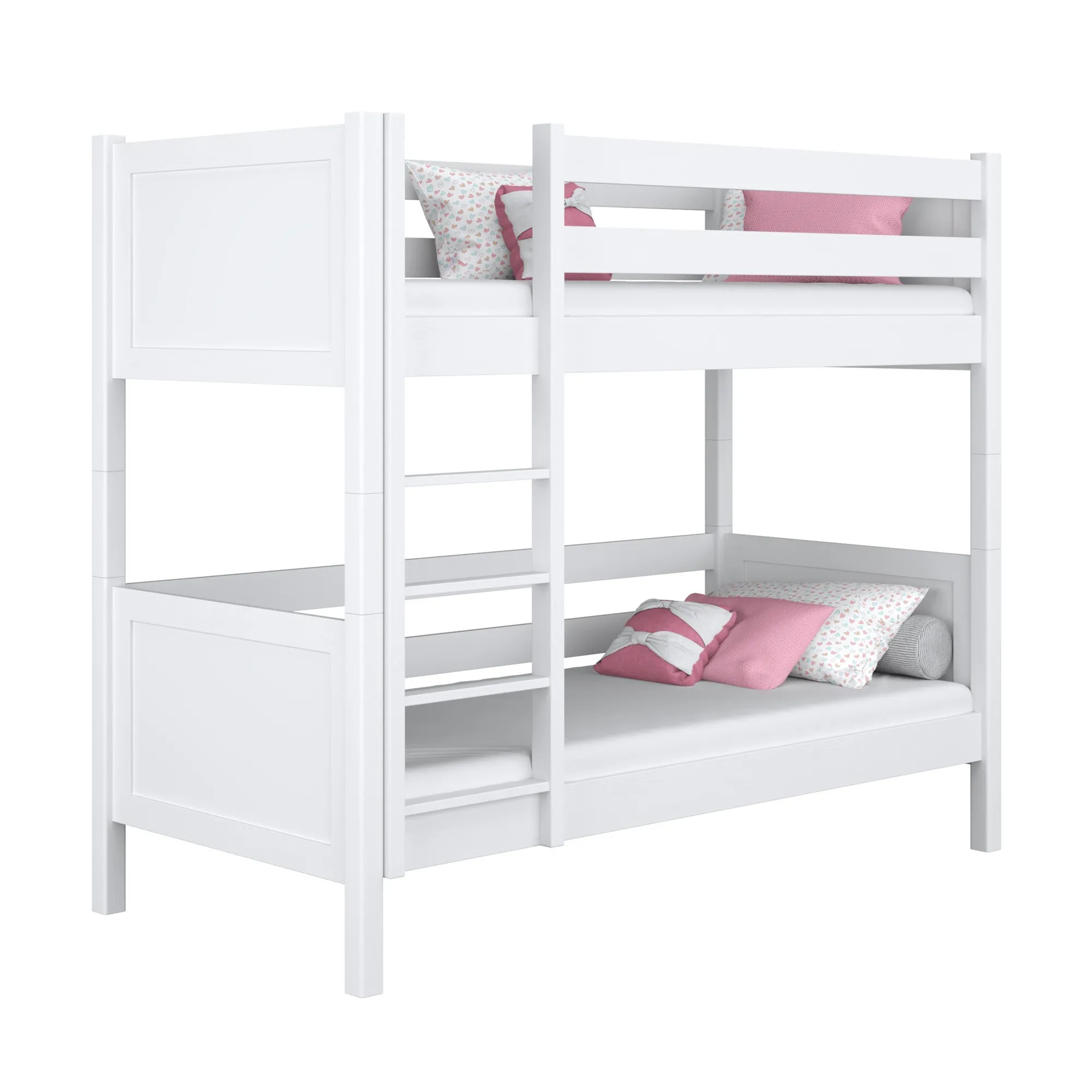 Drewniane łóżko piętrowe N02