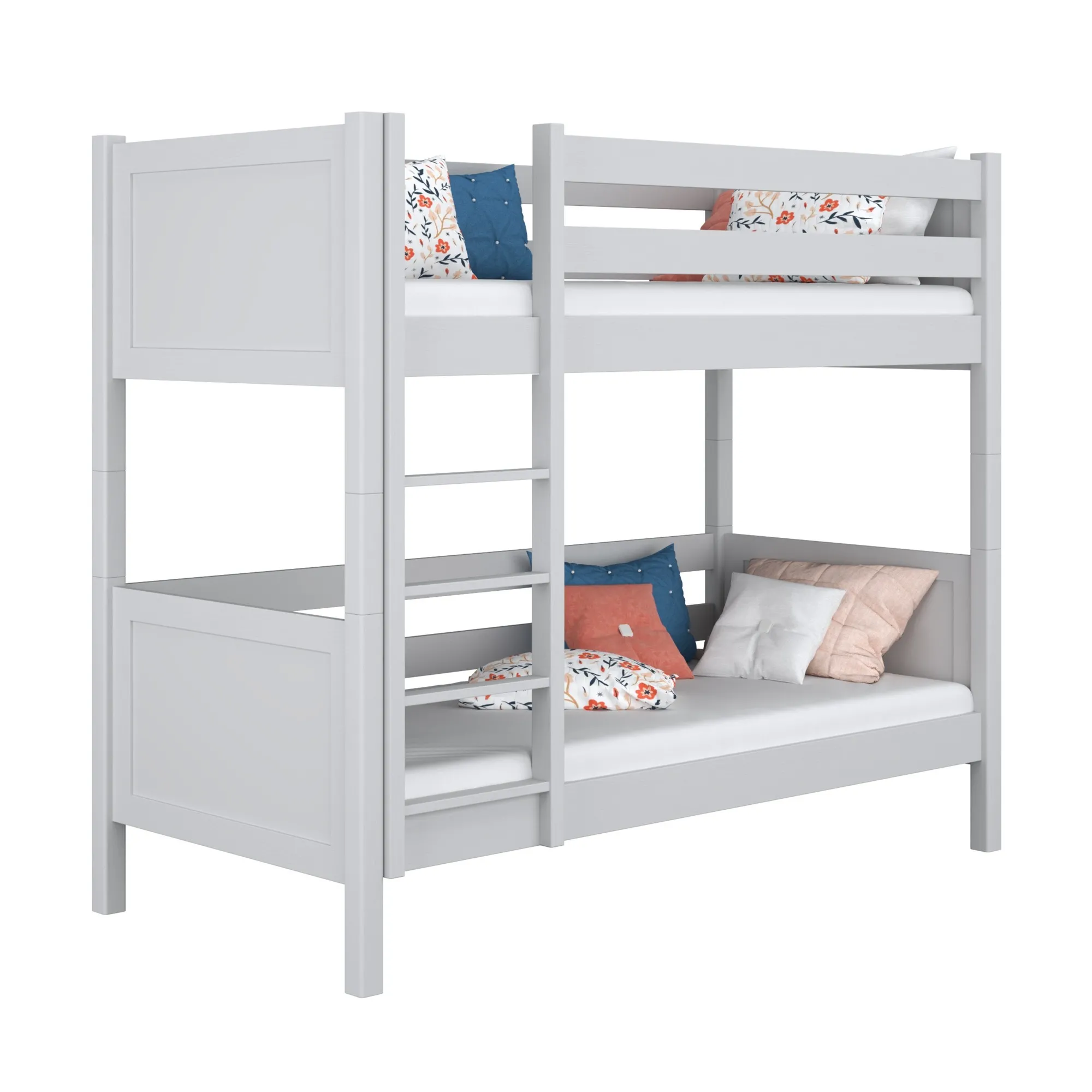 Drewniane łóżko piętrowe N02