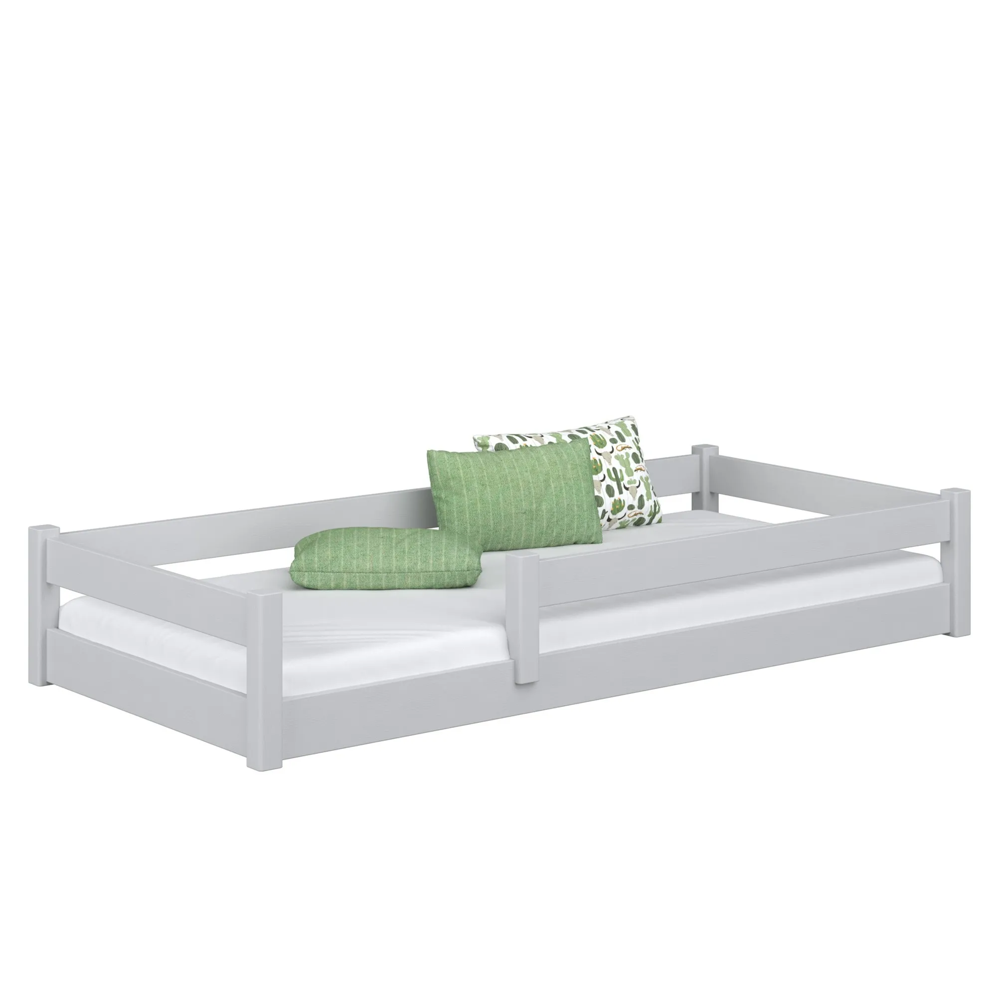 Drewniane łóżko dziecięce niskie N02