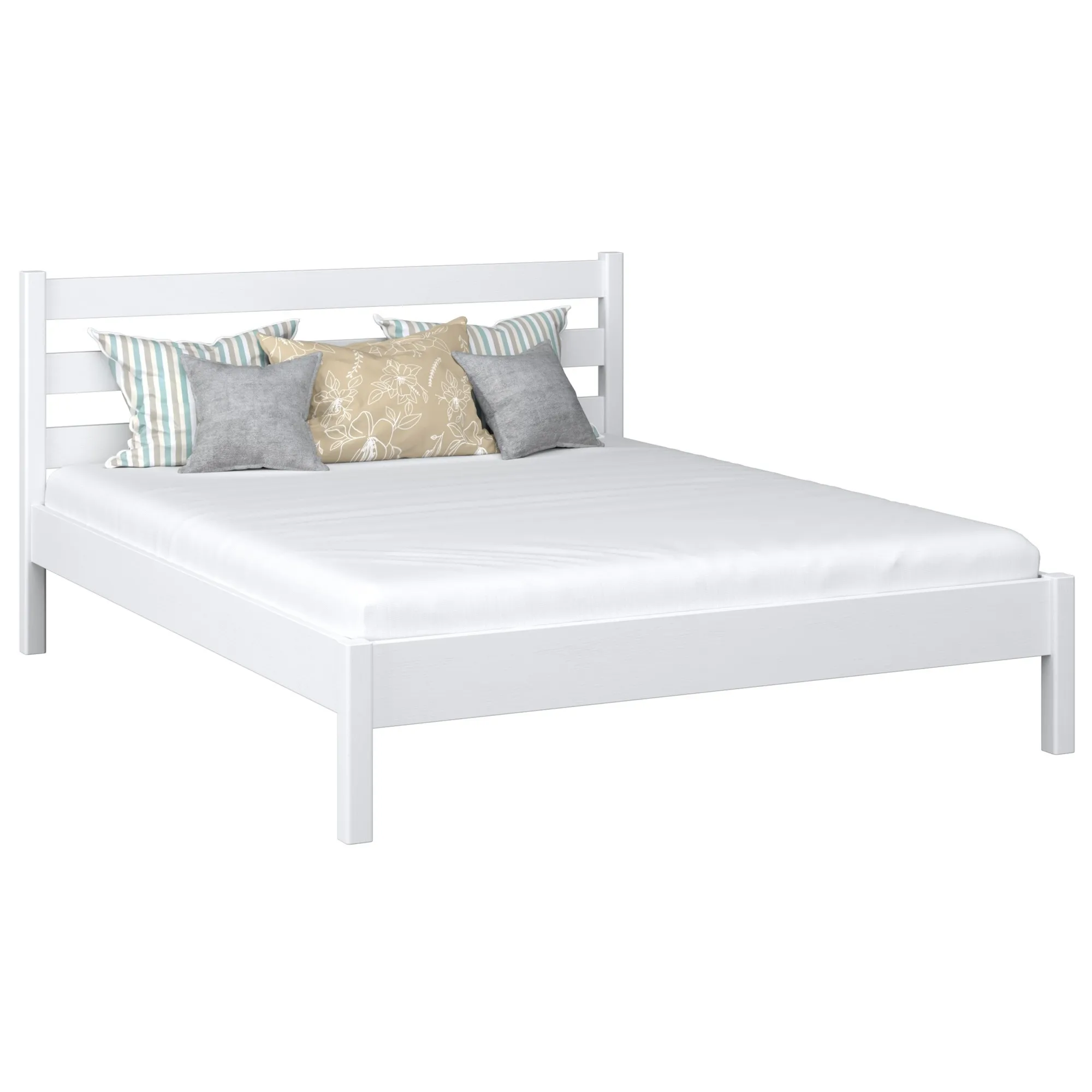 Drewniane łóżko podwójne N01