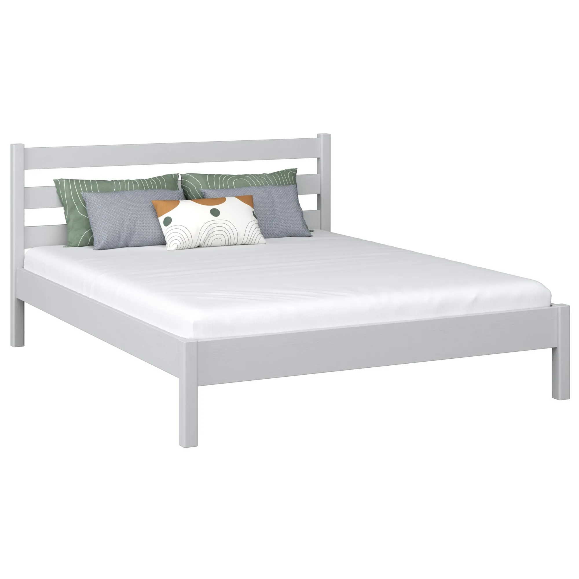 Drewniane łóżko podwójne N01