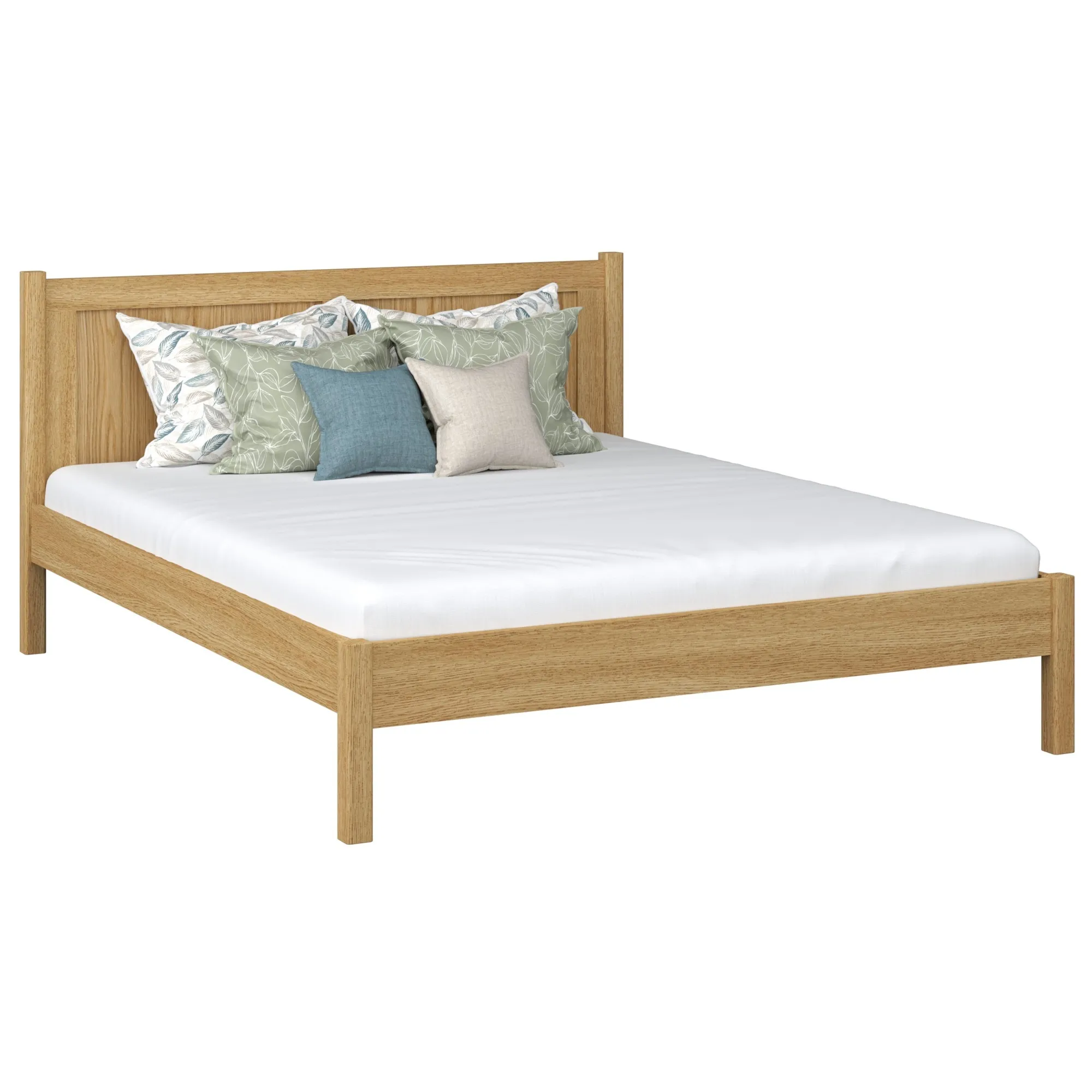 Dębowe łóżko podwójne N02