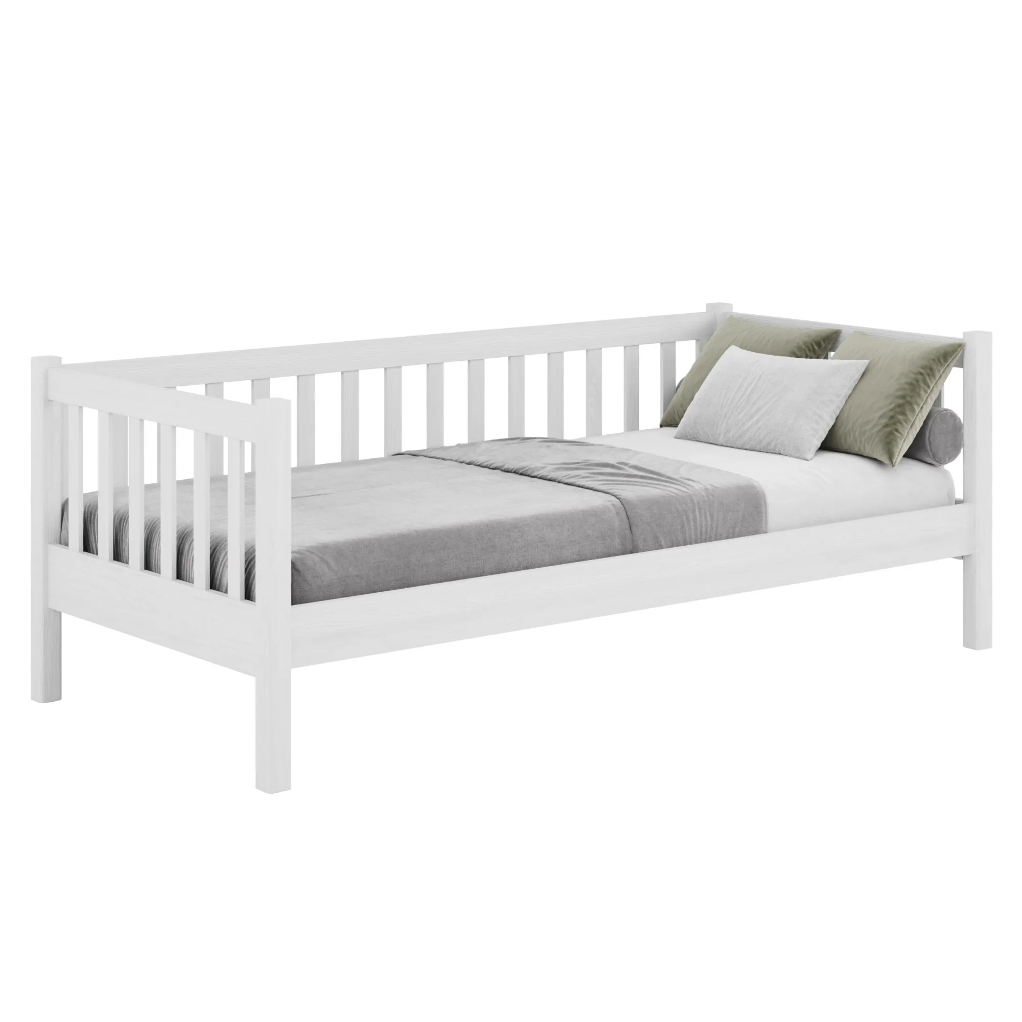 Drewniane łóżko sofa N03